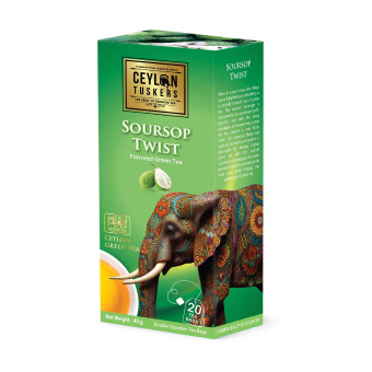 Soursop twist green tea flavored